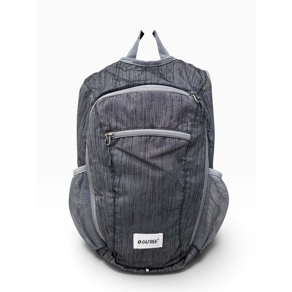 G4Free Packable Lightweight Backpack Gray Heathered Travel Daypack Hiking Bag